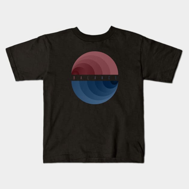 BALANCE Kids T-Shirt by azified